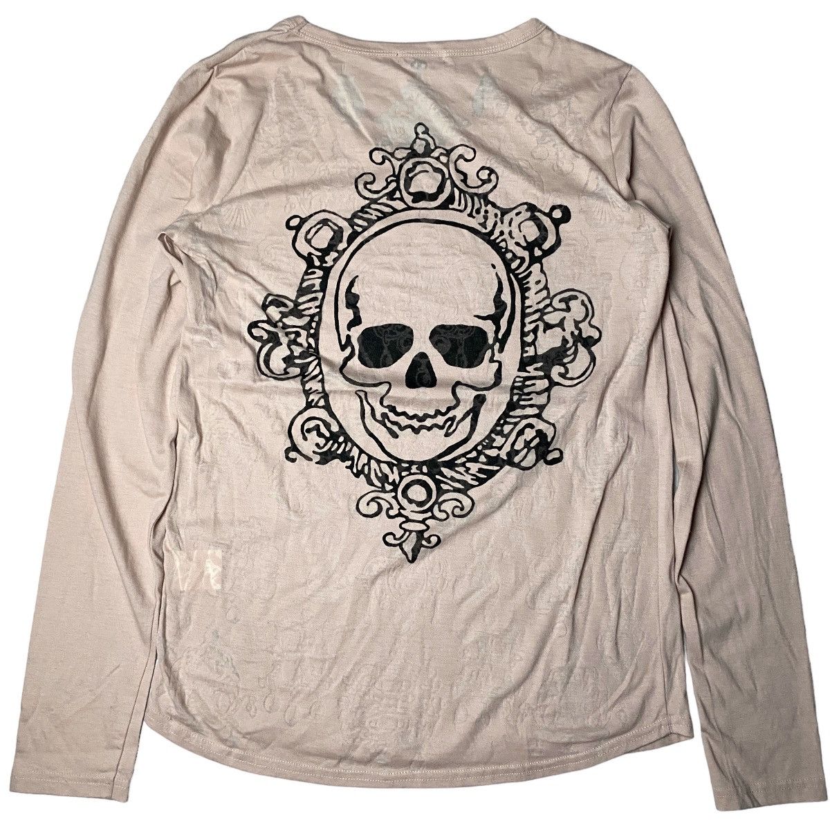 If Six Was Nine × Japanese Brand × Le Grande Bleu (L.G.B.) 2000's Barak Skull Mirror Abstract Longsleeve Size US XS / EU 42 / 0 - 1 Thumbnail