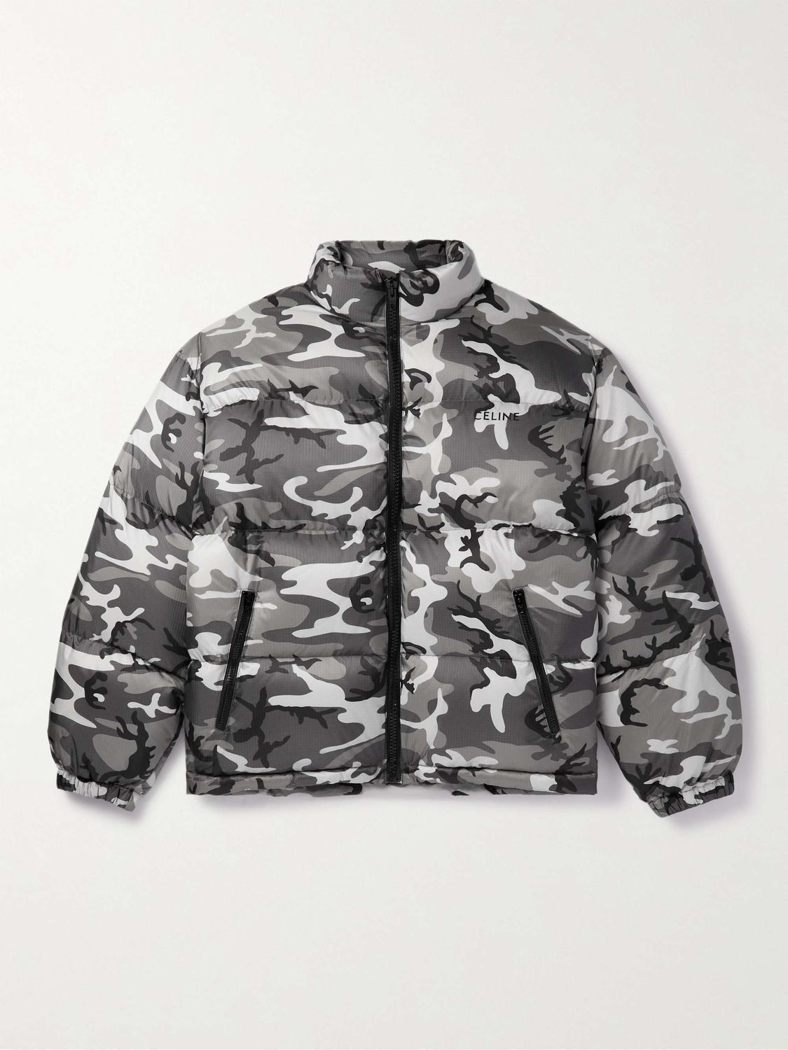 Celine × Hedi Slimane FW22 Grey Camo Short Down Jacket sz44 & 50 Size US M / EU 48-50 / 2 - 11 Thumbnail