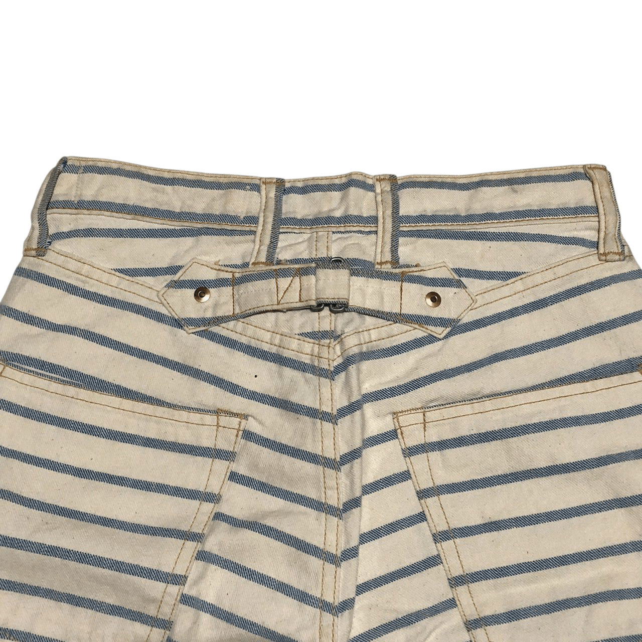 Kapital Kapital Striped Cropped Denim Pants Size US 28 / EU 44 - 5 Thumbnail