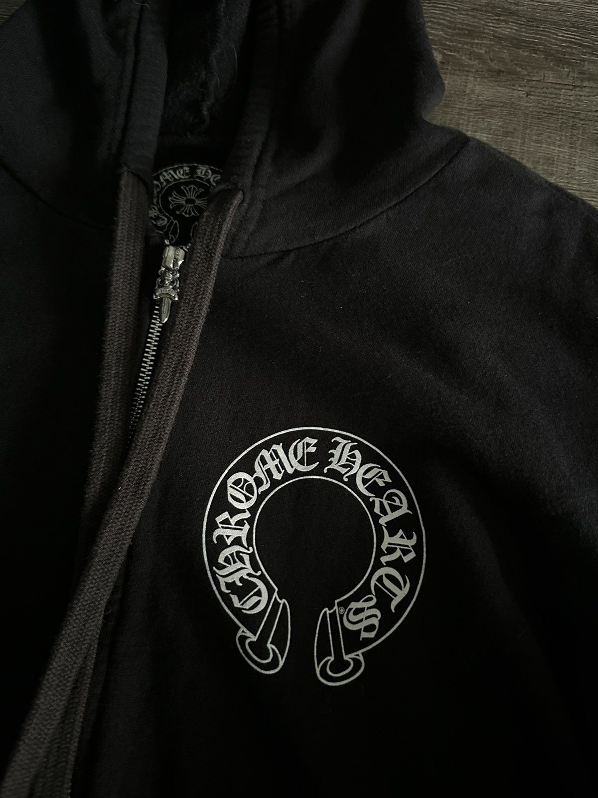 Chrome Hearts 🔥Chrome Hearts LA Exclusive Zip-up Black Hoodie🔥 Size US XL / EU 56 / 4 - 3 Thumbnail