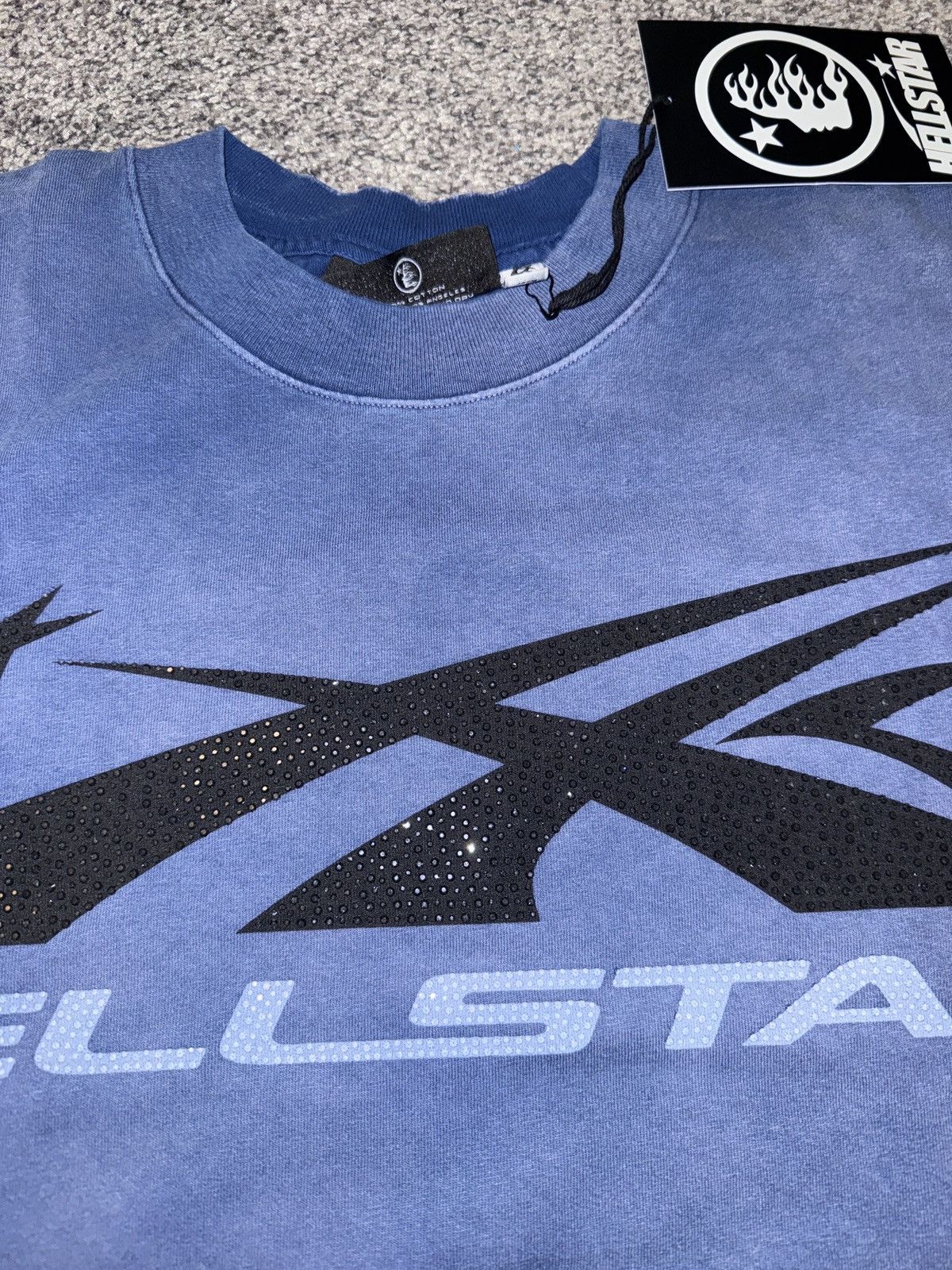 HELLSTAR Holy F*N Grail - Hellstar Rhinestone Tee (medium) Size US M / EU 48-50 / 2 - 3 Thumbnail