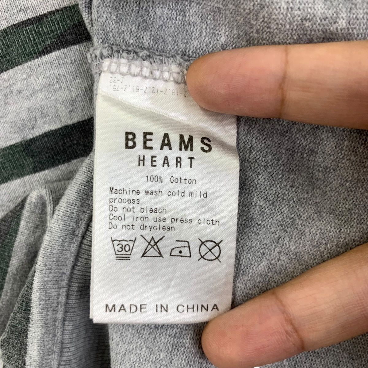 Beams Plus Vintage BEAMS PLUS HEART Collection Striped Tee Shirt Top Size L / US 10 / IT 46 - 7 Thumbnail