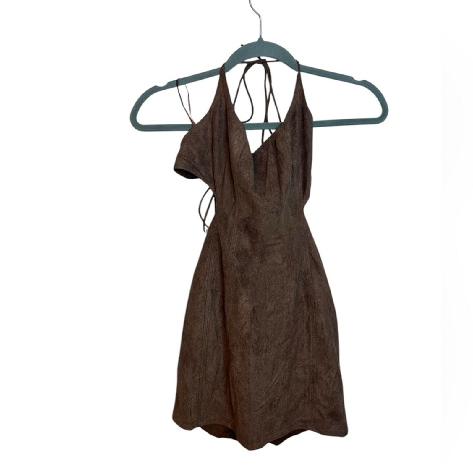 Lioness Nwt Lioness Diez Faux Suede Mini Dress Size XS / US 0-2 / IT 36-38 - 1 Thumbnail