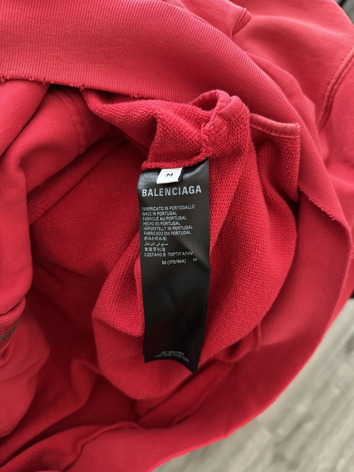 Balenciaga Balenciaga Red Tape Hoodie Size US M / EU 48-50 / 2 - 7 Thumbnail