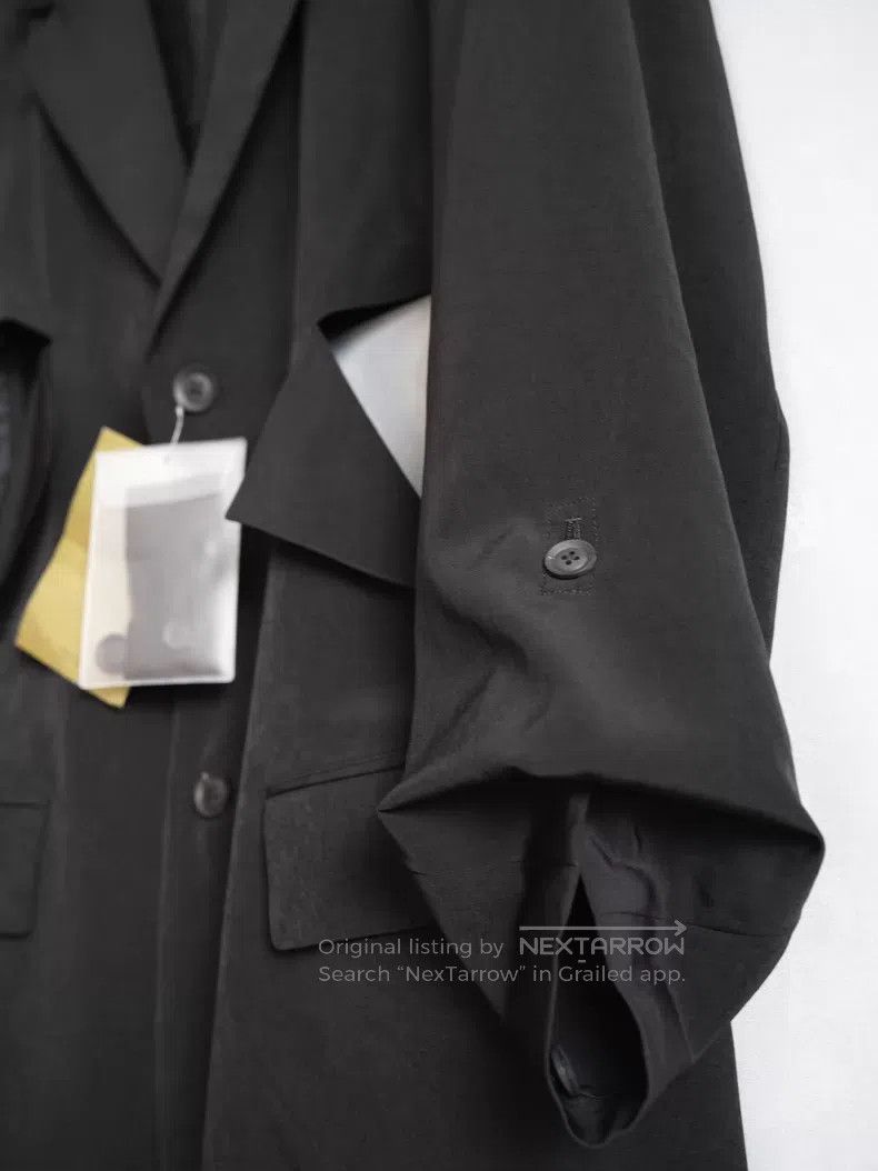 Yohji Yamamoto Yohji Yamamoto 25SS window cut-out triacetate jacket| Size US M / EU 48-50 / 2 - 6 Thumbnail