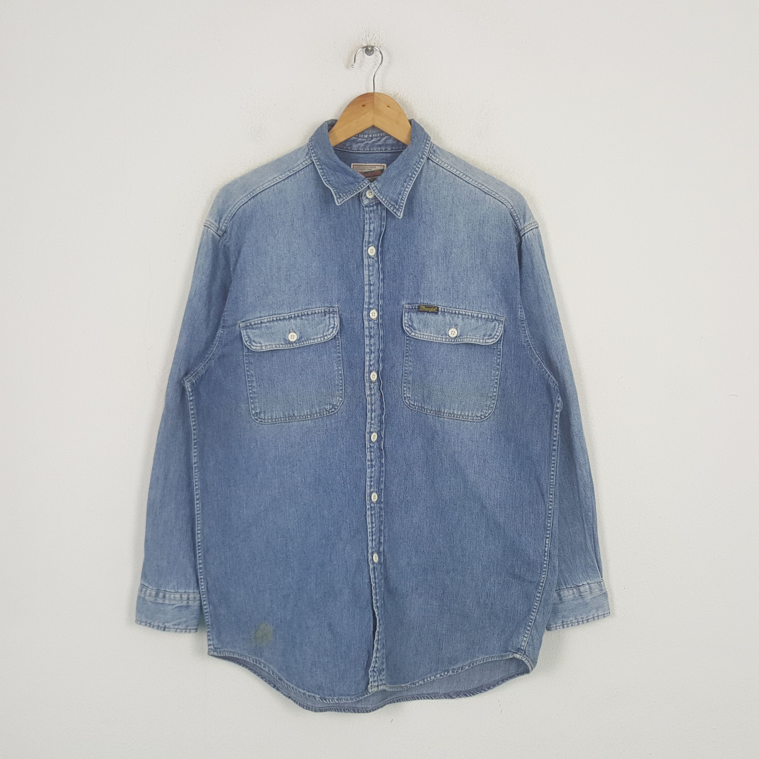 Wrangler Vintage Wrangler American Denim Shirt Button Up C301N68 Size US L / EU 52-54 / 3 - 1 Thumbnail