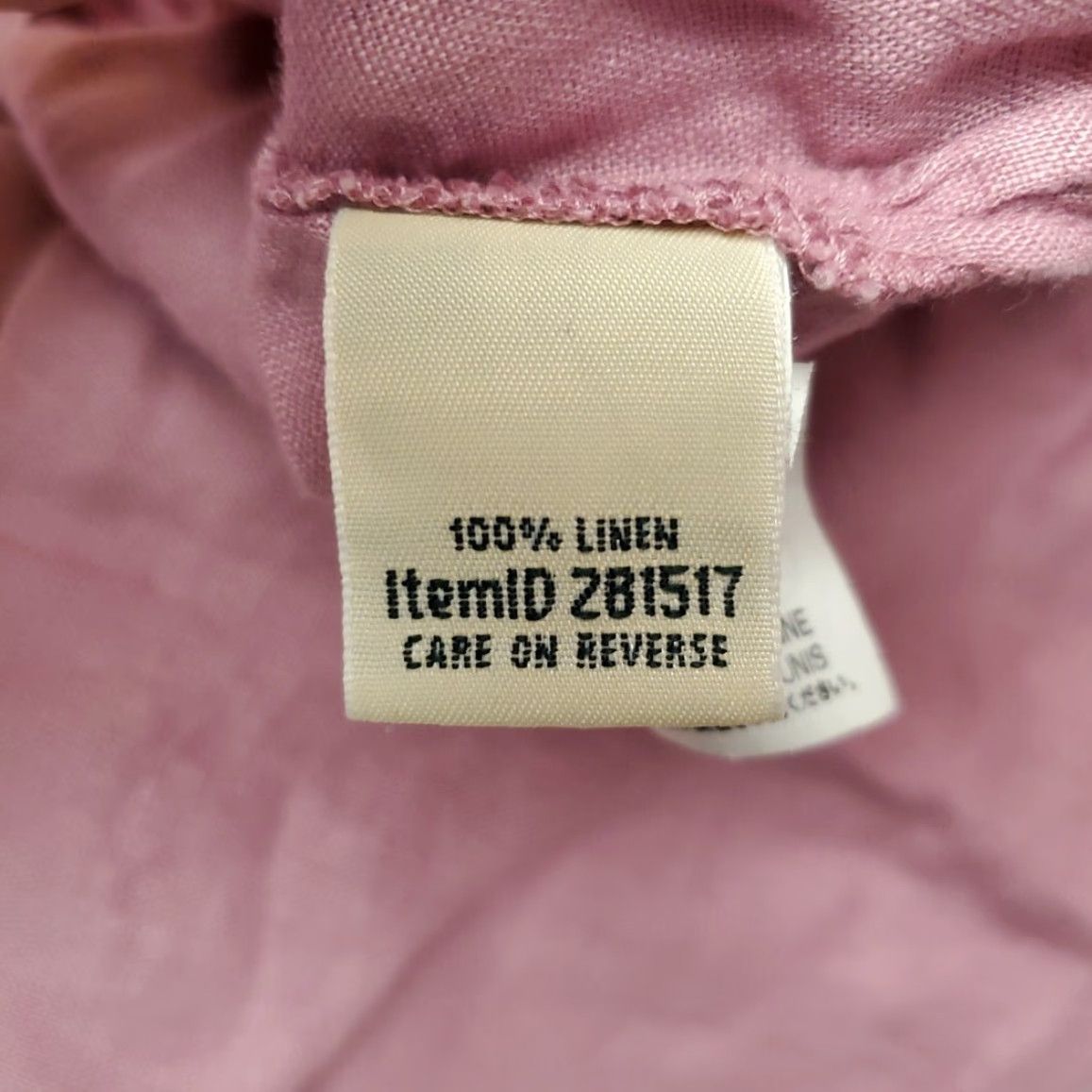 Vintage VINTAGE LL Bean Tunic Womens 1X Rose 100% Linen Pleated Mandarin Collar Retro Shirt Top Button-Up Size XL / US 12-14 / IT 48-50 - 5 Thumbnail