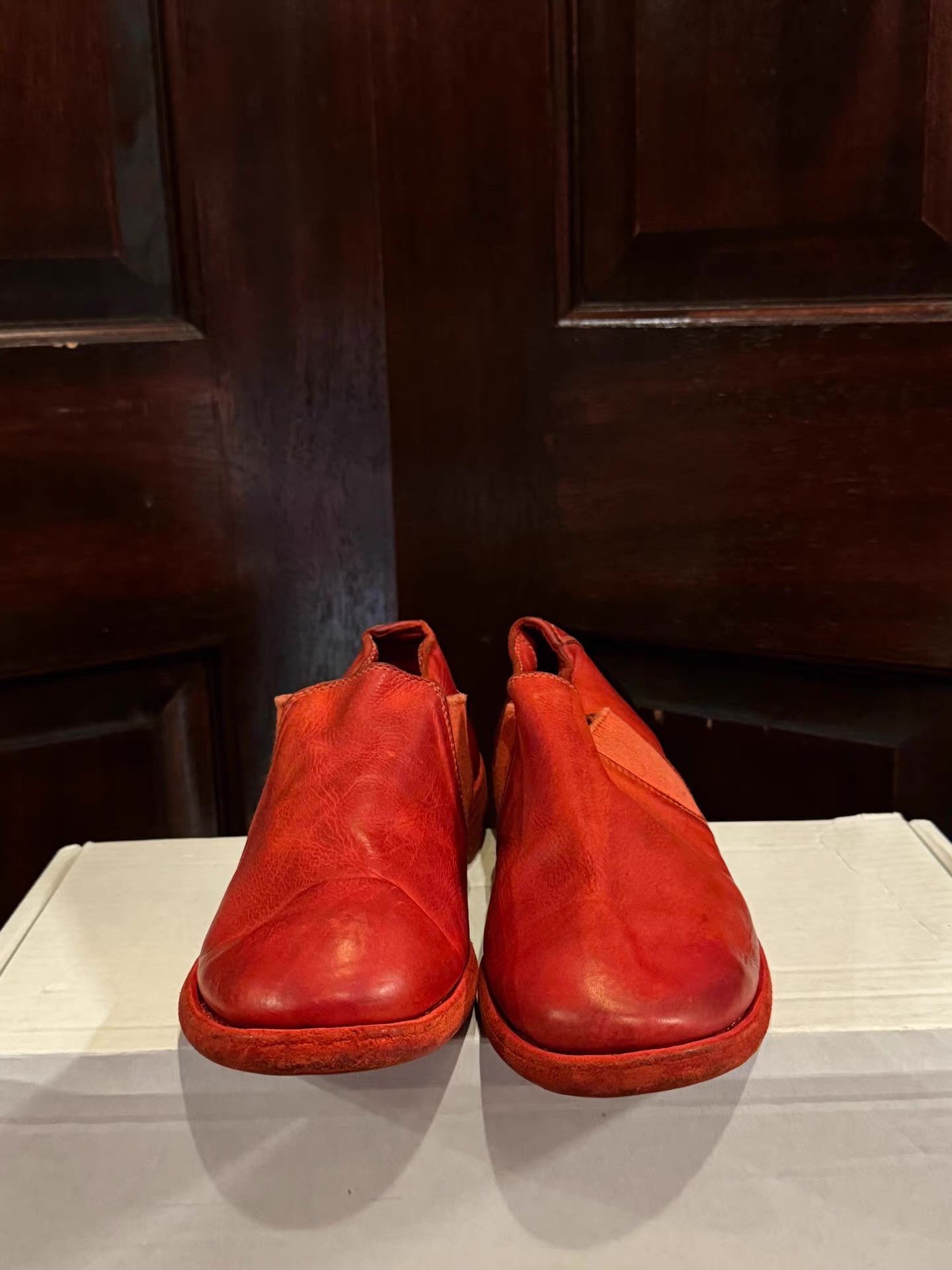 Guidi Guidi 16SS Women’s 109 Red Slip‑Ons Ｑ25 Size US 6 / IT 36 - 1 Thumbnail