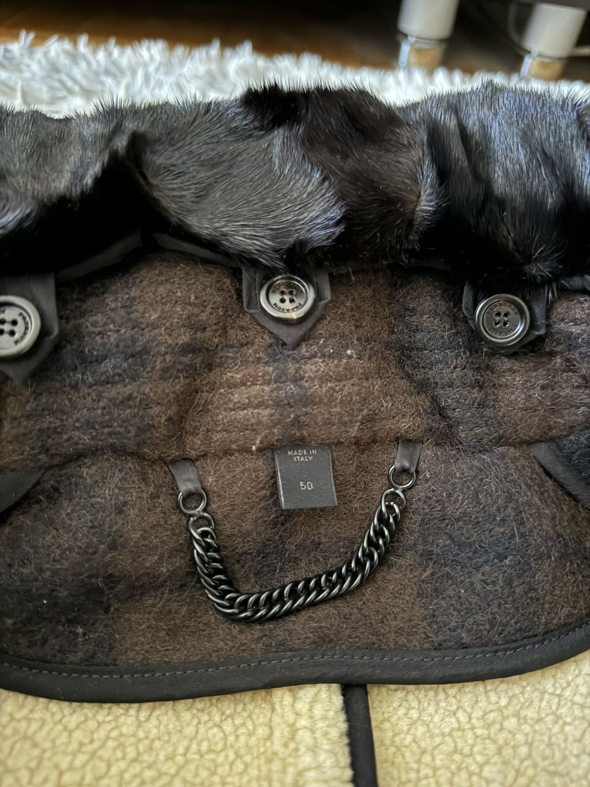 Burberry Prorsum AW11 runway shearling coat Size US L / EU 52-54 / 3 - 10 Thumbnail