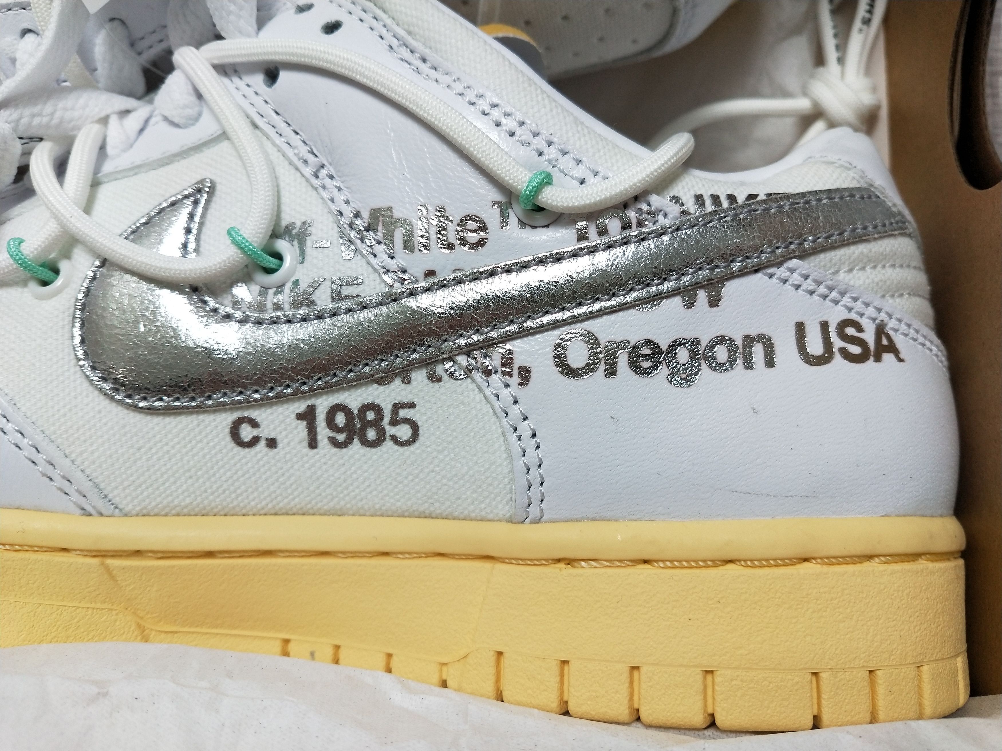 Nike × Off-White Nike Off-White Dunk Low Lot 1/50 Size US 8 / EU 41 - 2 Thumbnail