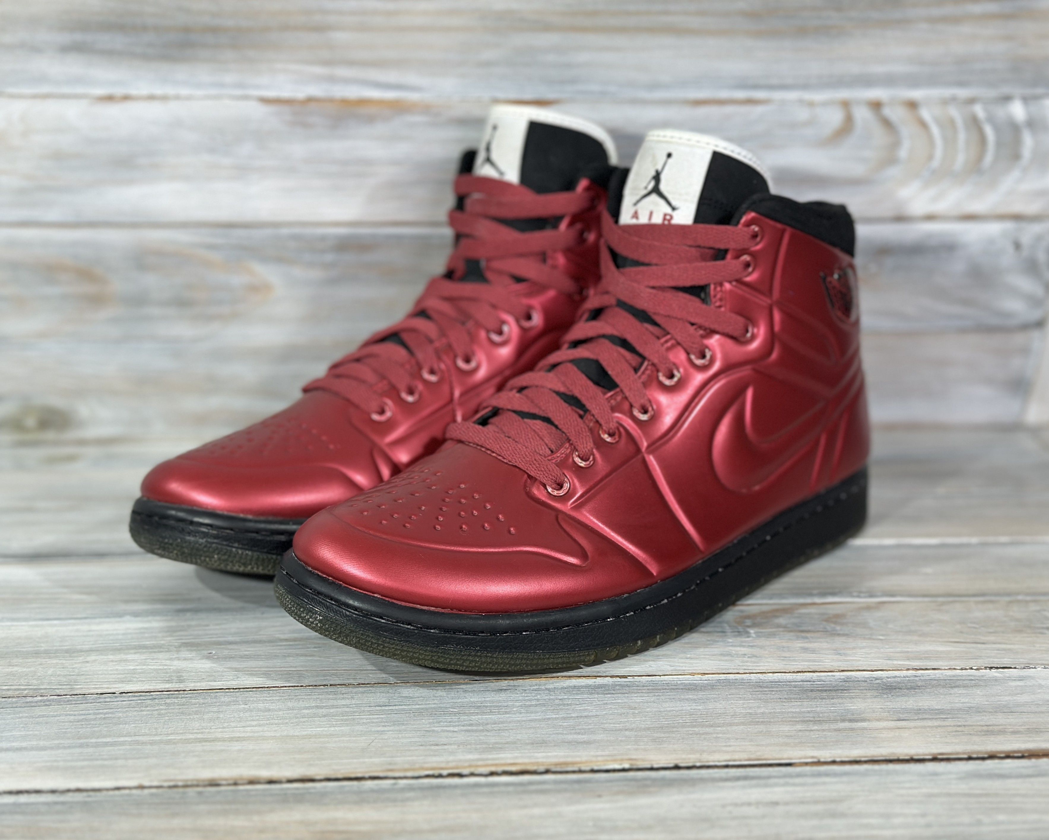 Nike NIKE Air Jordan 1 Anodized 'RED' High Top Sneakers Sport Size US 9 / EU 42 - 4 Thumbnail