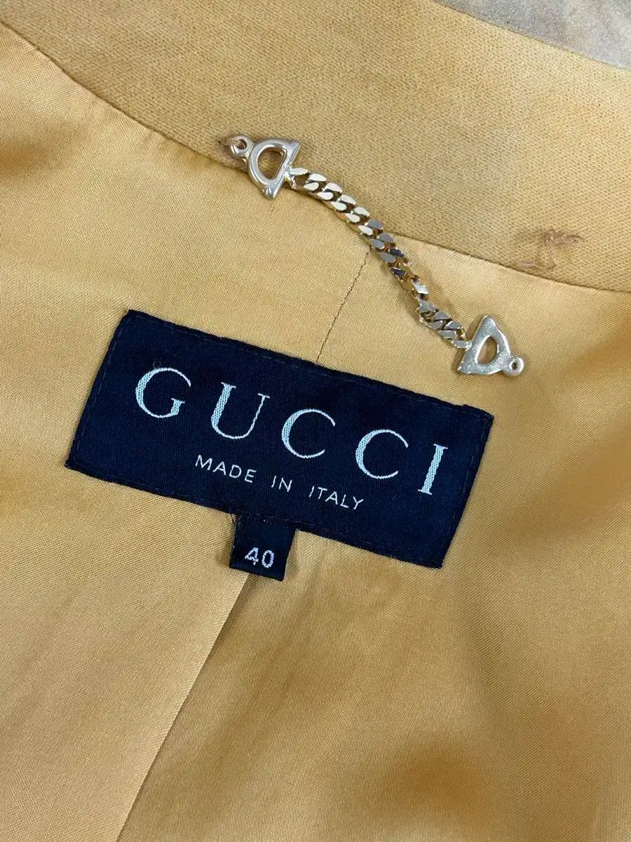 Gucci GUCCI Suede Moleskin Jacket Tan 40 Size US XXS / EU 40 - 8 Thumbnail