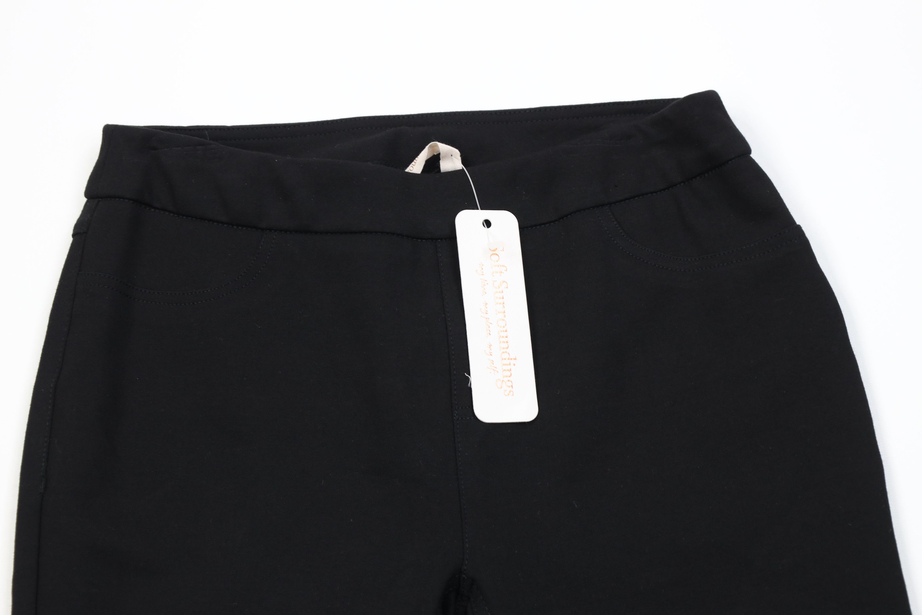 Soft Surroundings New Soft Surroundings Super Sleek Leggings Black Size 25" / US 0 / IT 36 - 2 Thumbnail