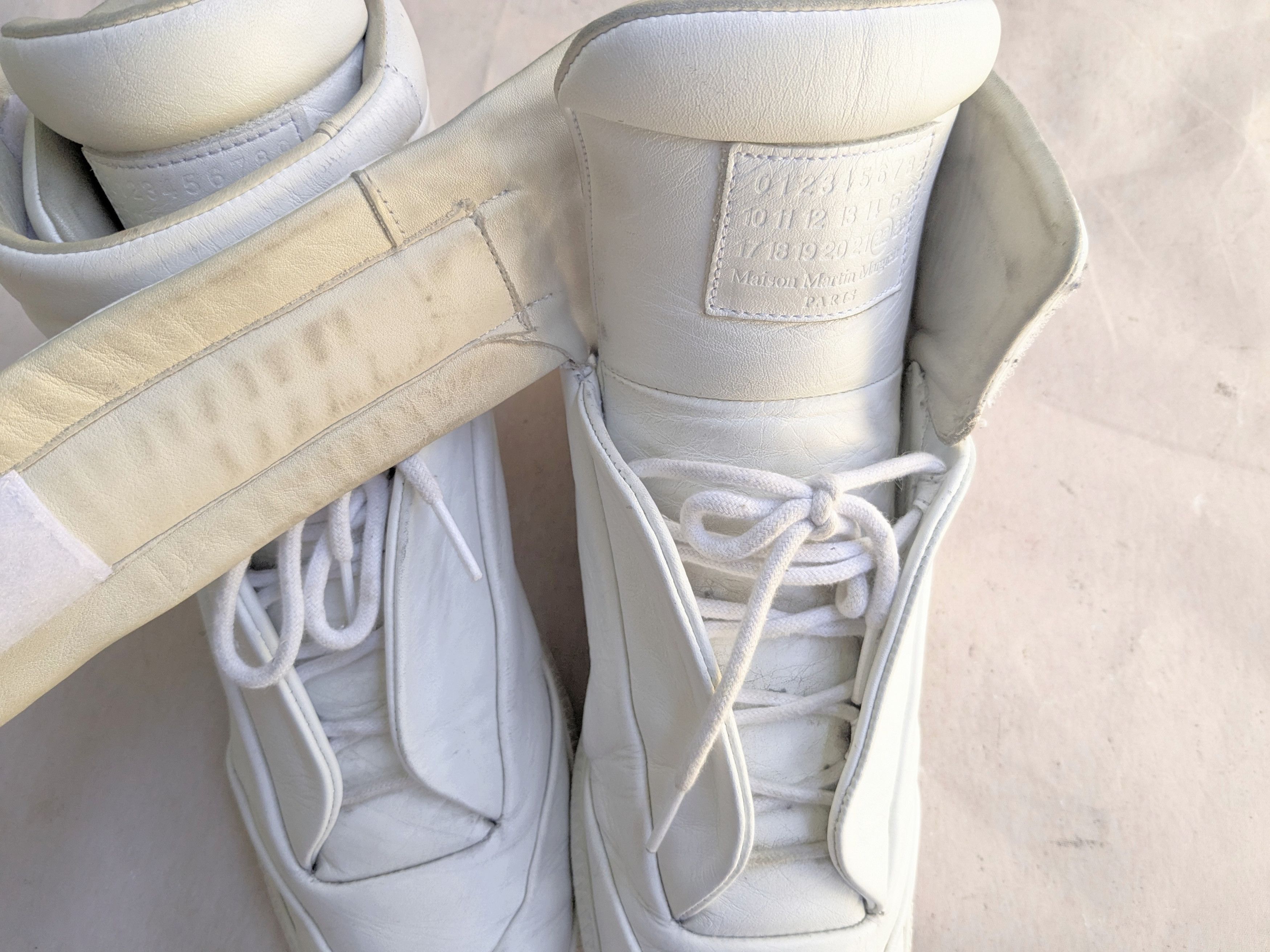 Maison Margiela Maison Margiela Future White High Tops 9 42 Leather Size US 9 / EU 42 - 4 Thumbnail