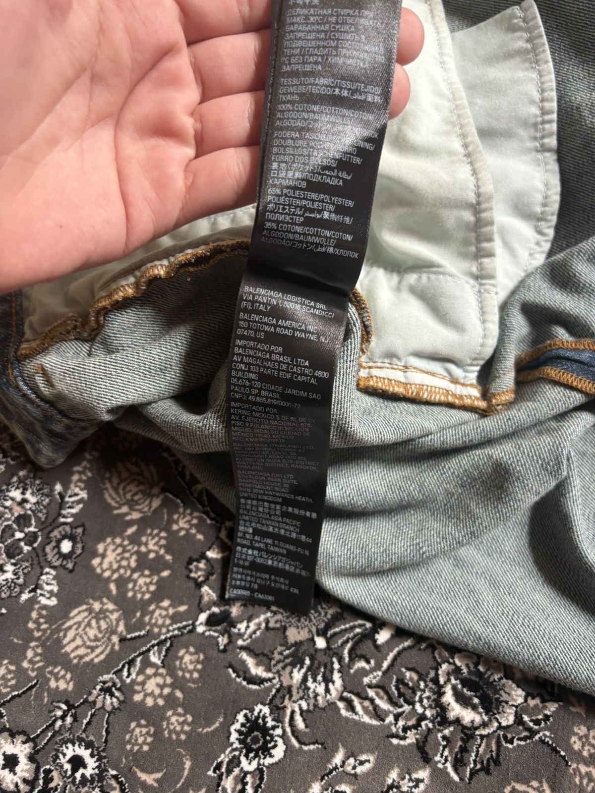 Balenciaga Balenciaga FW24 vintage stained blue Jeans Size US 34 / EU 50 - 9 Thumbnail