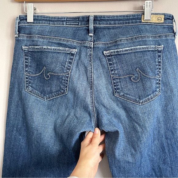 AG Adriano Goldschmied AG Jeans Dark Wash Ballad Slim Boot Cut Jeans - 32-34" Size 33" - 9 Thumbnail