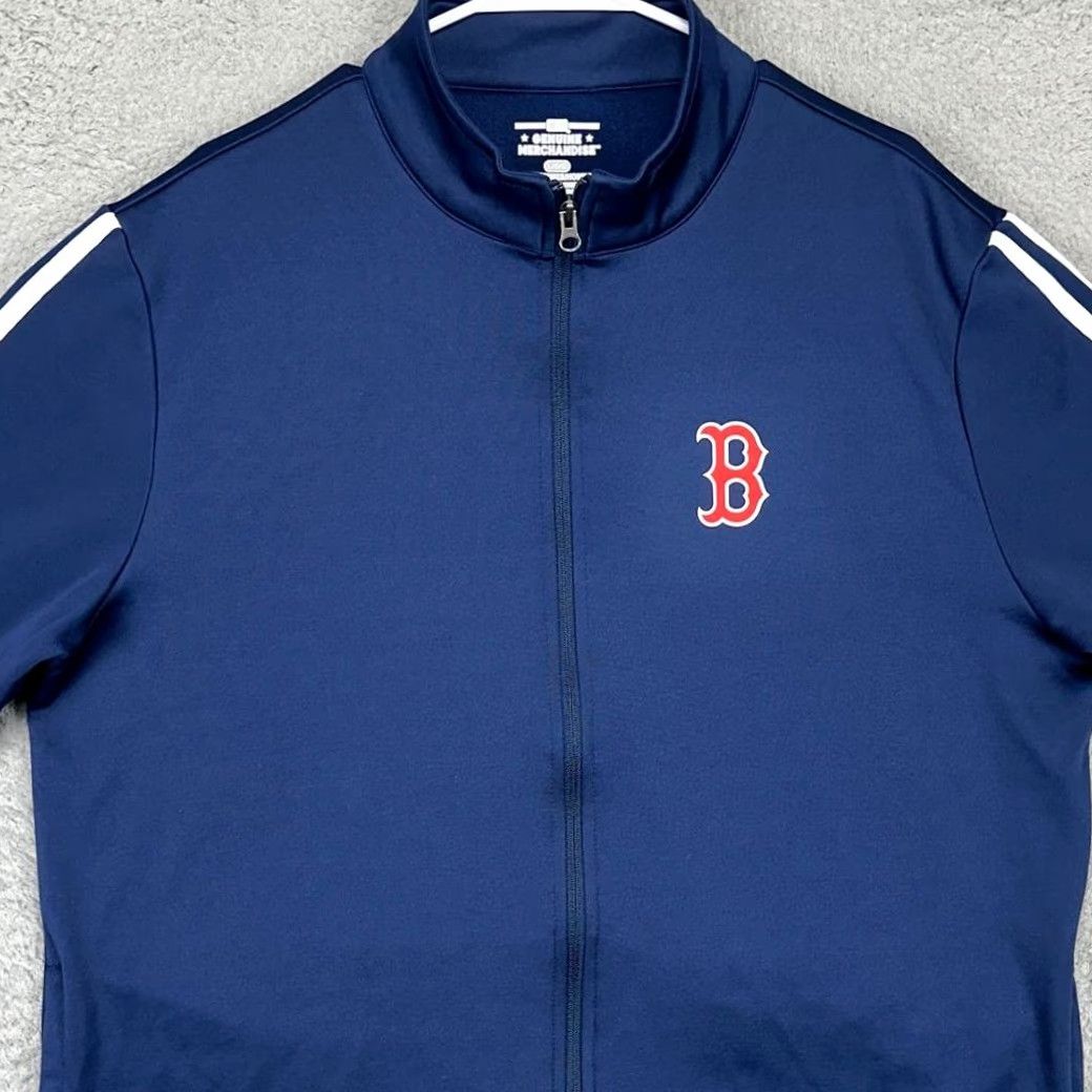 MLB VINTAGE? Actually not vintage. Boston Red Sox Full Zip Jacket Mens Large Blue Athletic MLB Genuine Merchandise Size US L / EU 52-54 / 3 - 4 Thumbnail