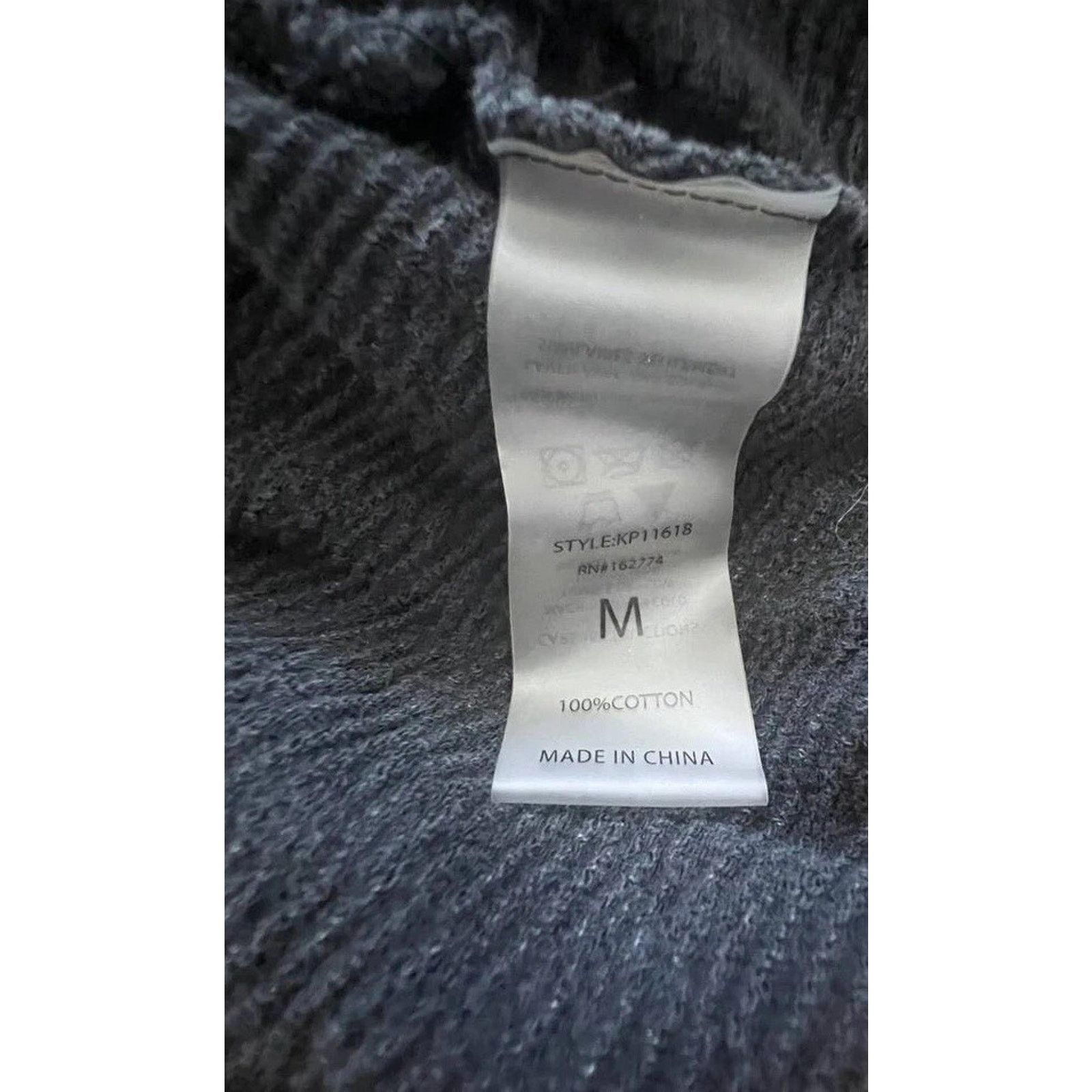 Monot Mono B Mineral Wash Cotton Charcoal Black Size M A000819 Size 23" - 4 Thumbnail