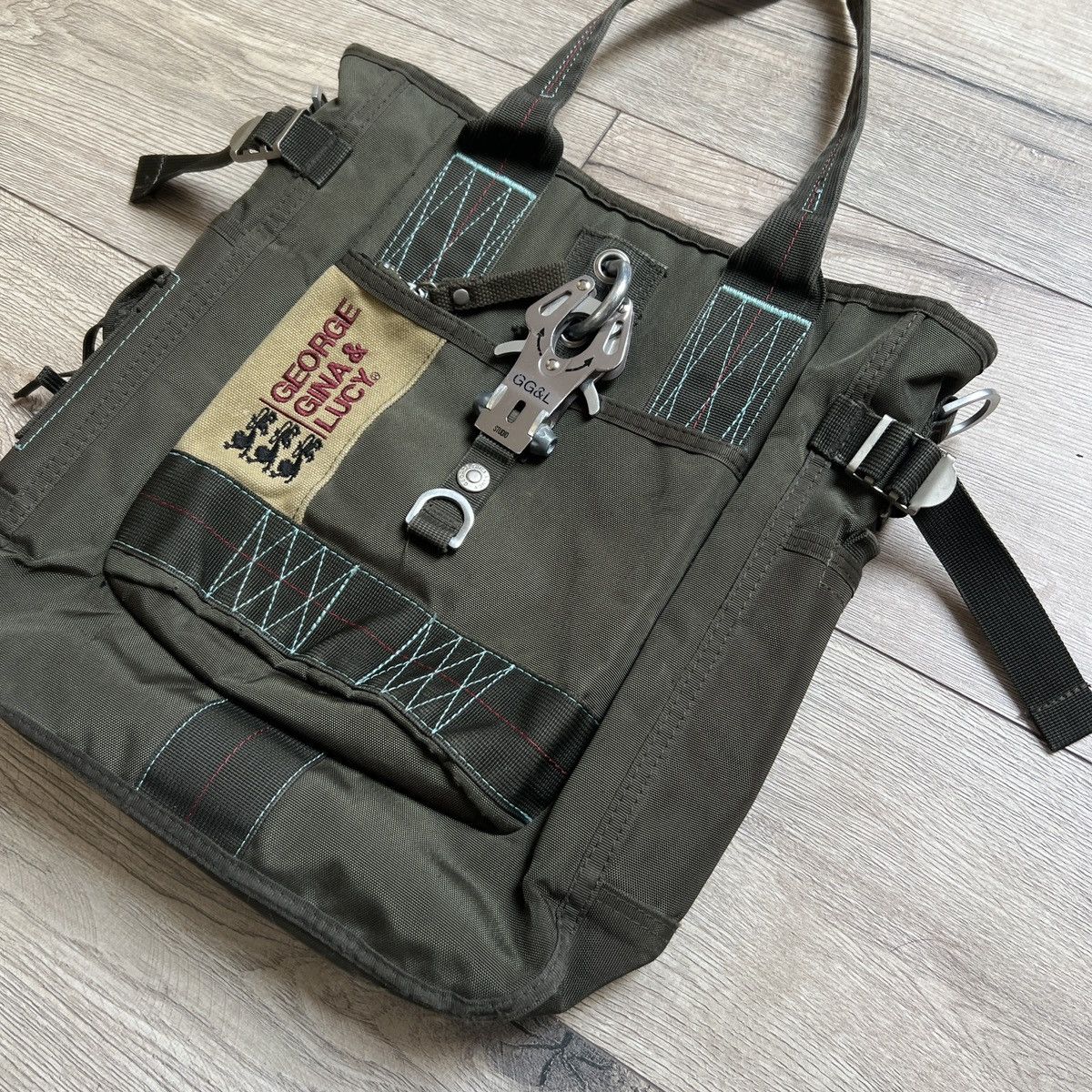 George Gina & Lucy × Japanese Brand × Vintage GG&L Little Sushi George Gina & Lucy Khaki Bag Messenger Y2K Size ONE SIZE - 2 Thumbnail