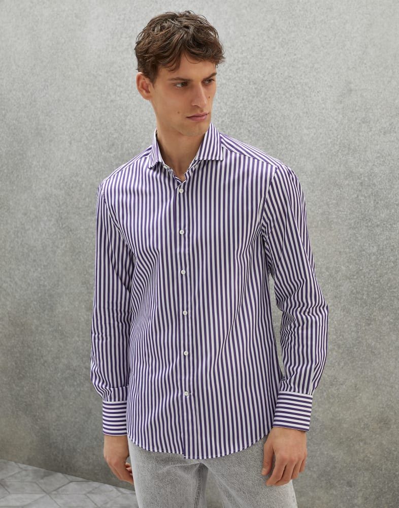 Brunello Cucinelli o1w1db10924 Shirt in Open Purple Size US M / EU 48-50 / 2 - 1 Preview