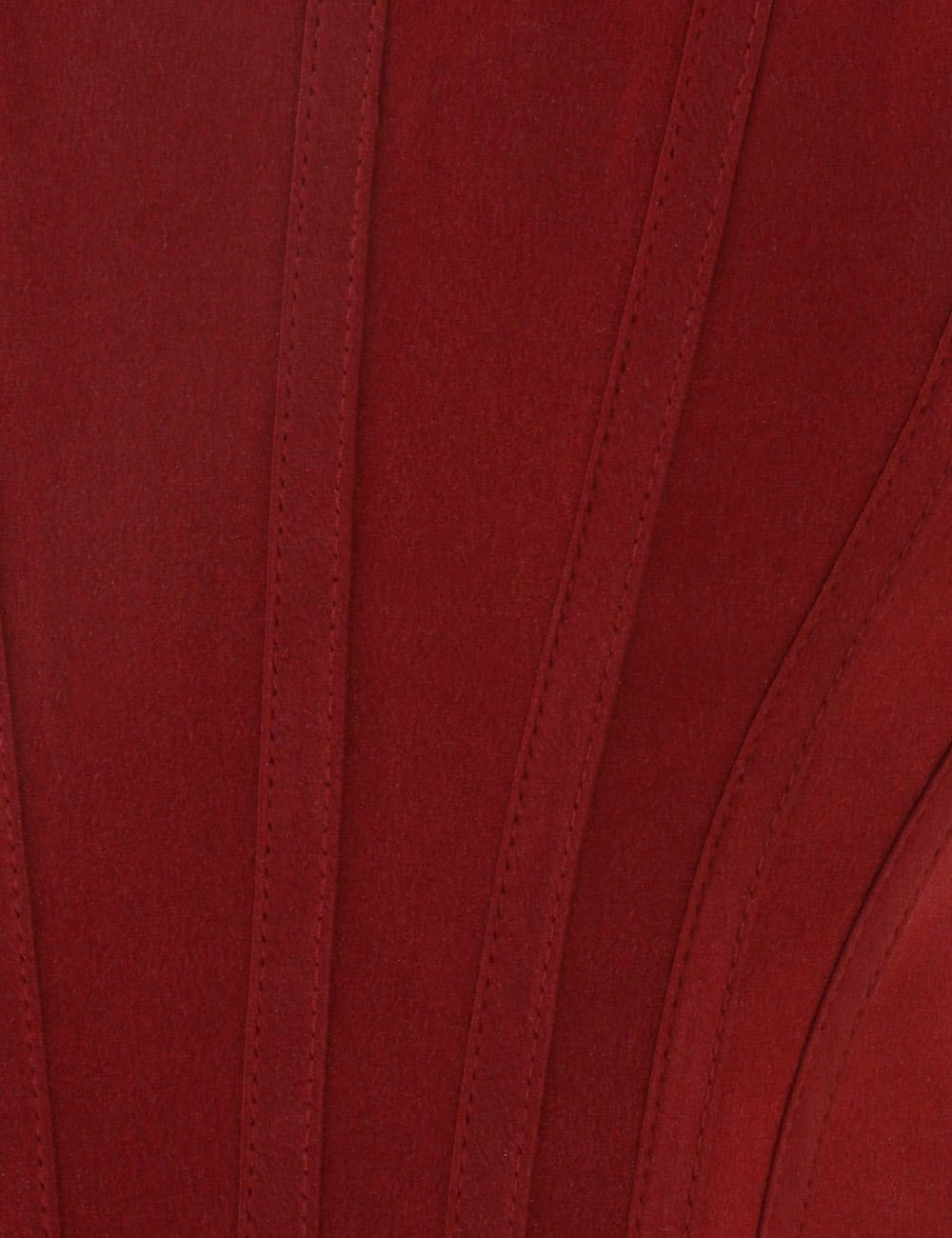 Zimmermann oc11z0825 Silk Corset Top in Burgundy Size M / US 6-8 / IT 42-44 - 6 Thumbnail