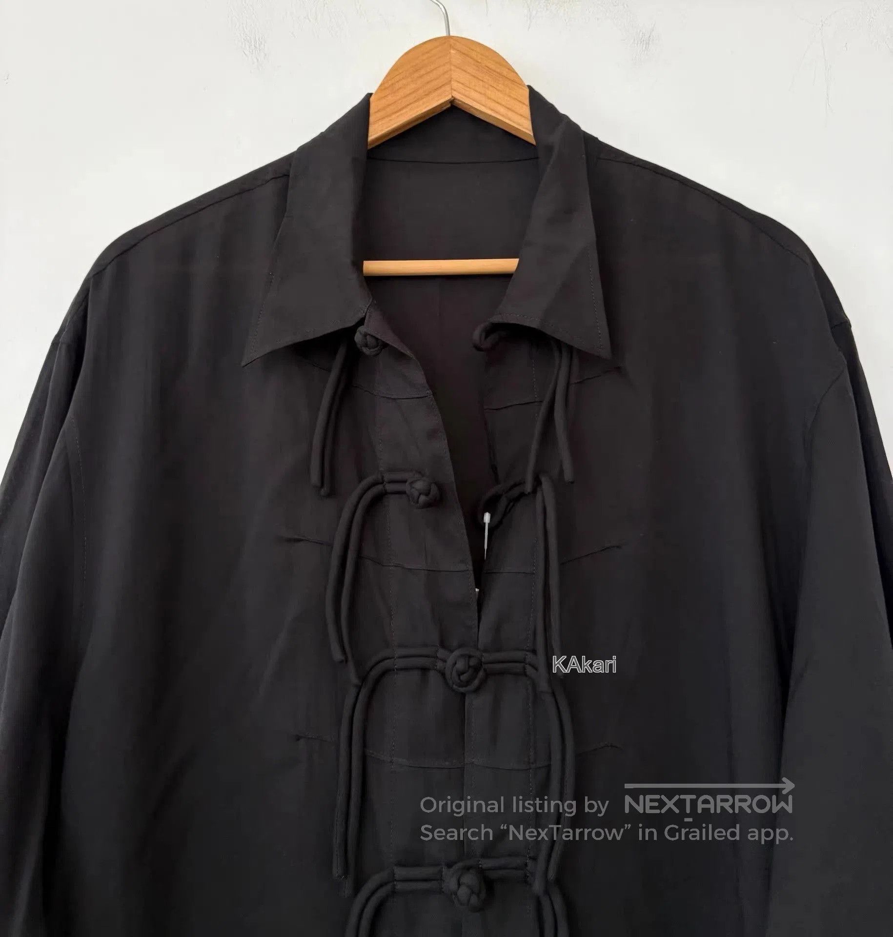 Yohji Yamamoto Black Long Sleeve Button. Size US L / EU 52-54 / 3 - 4 Thumbnail