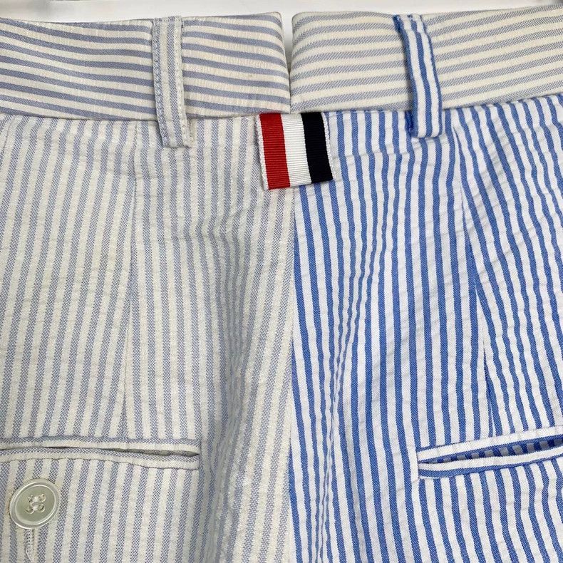 Thom Browne Thom Browne Blue and white striped stitching design casual Size 26" / US 2 / IT 38 - 5 Thumbnail