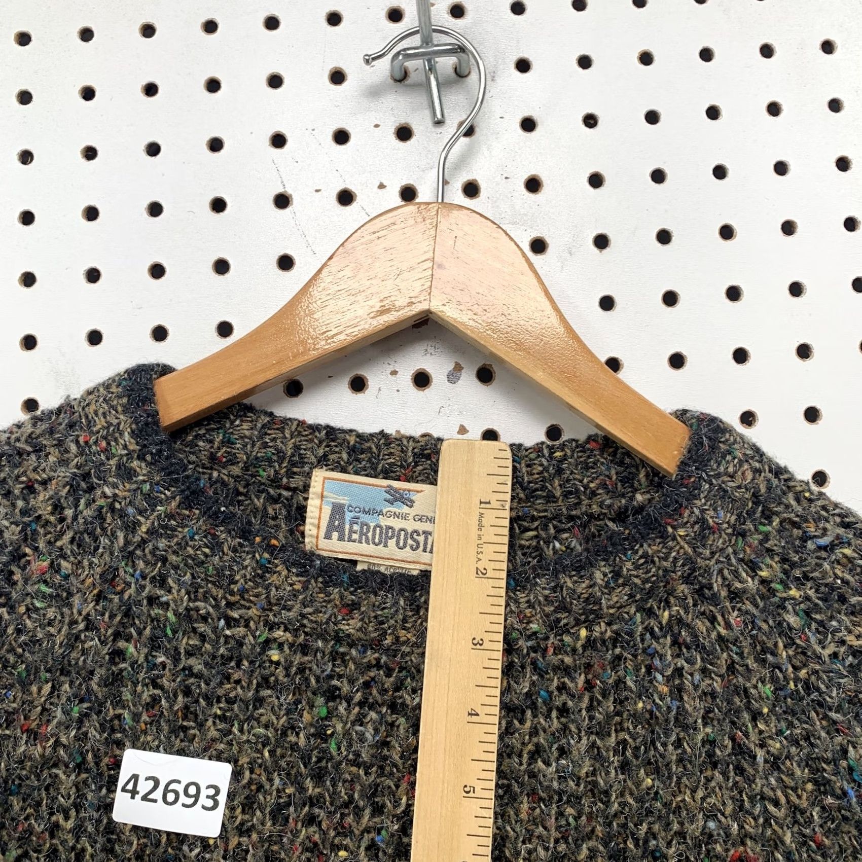 Aeropostale VINTAGE Aeropostale Sweater Mens Medium Rib Knit Wool Crewneck Pullover Size US M / EU 48-50 / 2 - 5 Thumbnail