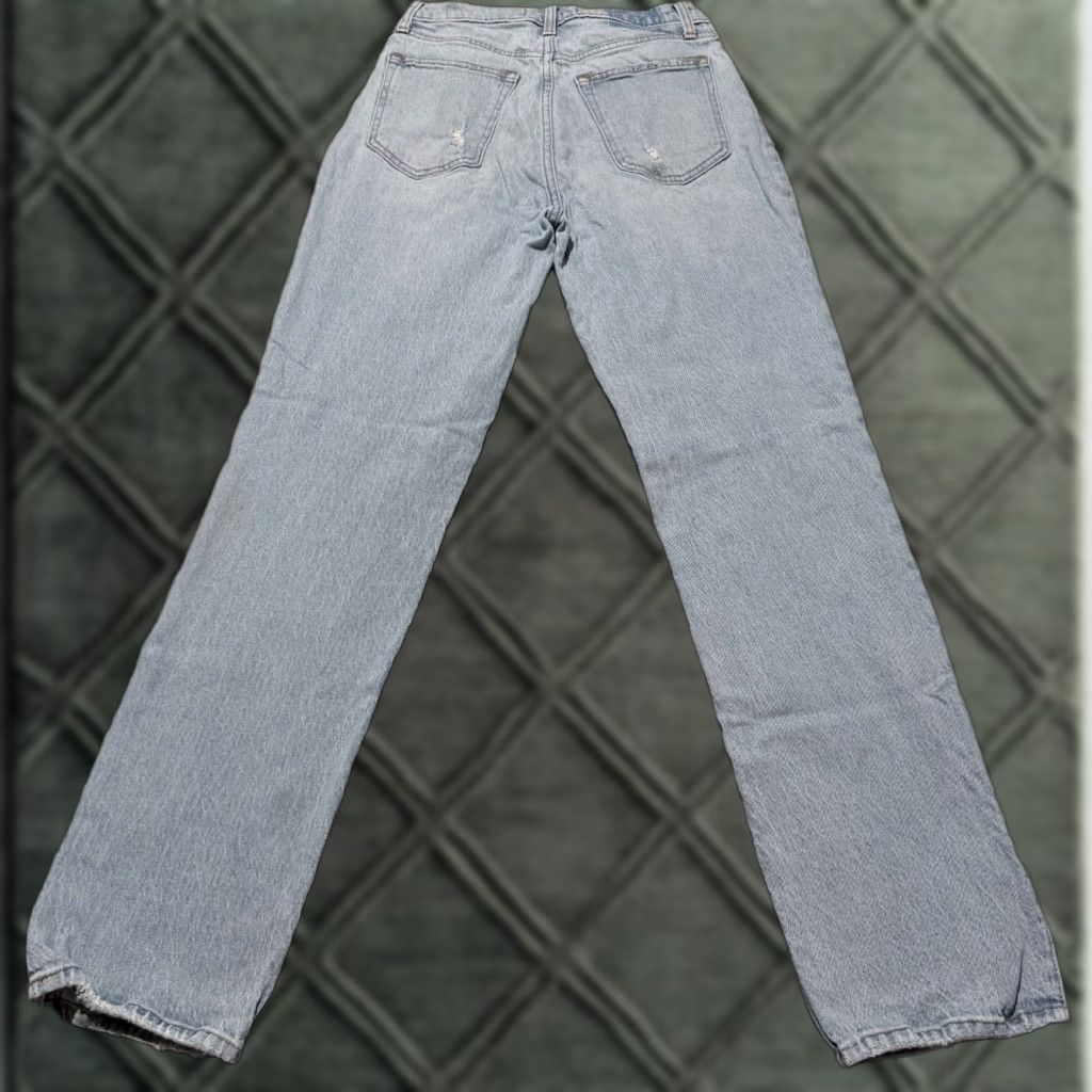 Abercrombie & Fitch Abercrombie & Fitch Jeans Women Blue 4 90s Ultra High Rise 90s Straight Denim Vintage: No Distressed Pockets Slit 30 in Inseam XS-XL Size 27" / US 4 / IT 40 - 1 Thumbnail