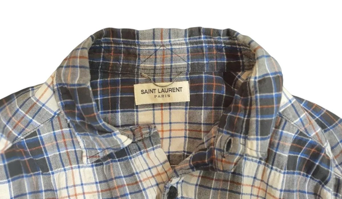 Saint Laurent Paris Saint Laurent Surf Sound Gradation Distressed Shirt Size US M / EU 48-50 / 2 - 5 Thumbnail