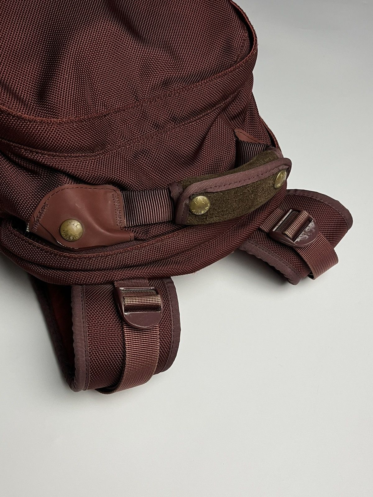 Visvim Visvim SS15 Ballistic Cordura 20L Backpack Burgundy w/ Suede Size ONE SIZE - 7 Thumbnail