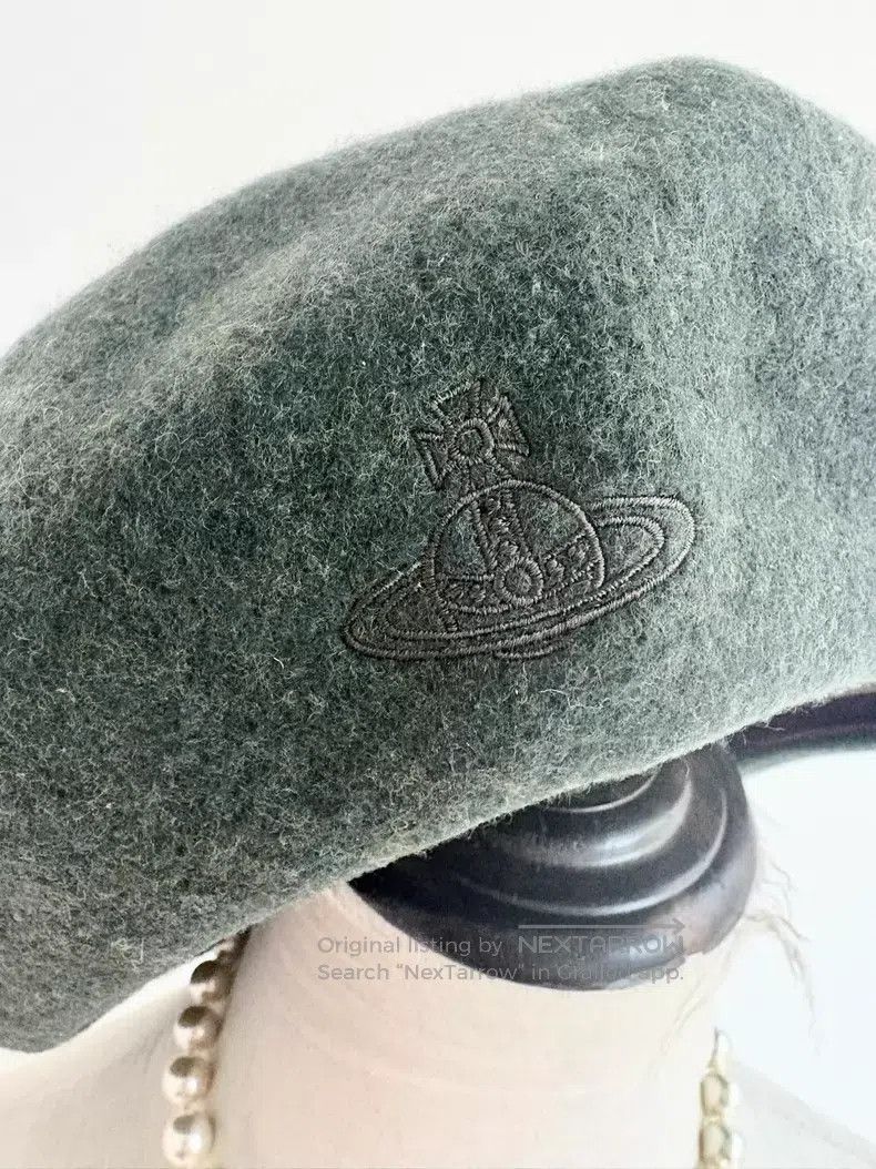 Vivienne Westwood Vivienne Westwood Vintage Dark Green Beret Size ONE SIZE - 2 Thumbnail