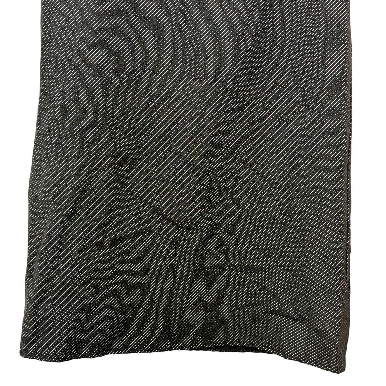 Other Forgotten Grace Skirt Pinstripe Side Slit Black Womens M NWT Size 28" / US 6 / IT 42 - 3 Thumbnail