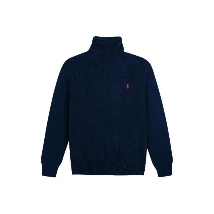 Polo Ralph Lauren Polo Ralph Lauren Solid Pony Embroidery Turtleneck Knit Sweater Size US L / EU 52-54 / 3 - 1 Thumbnail
