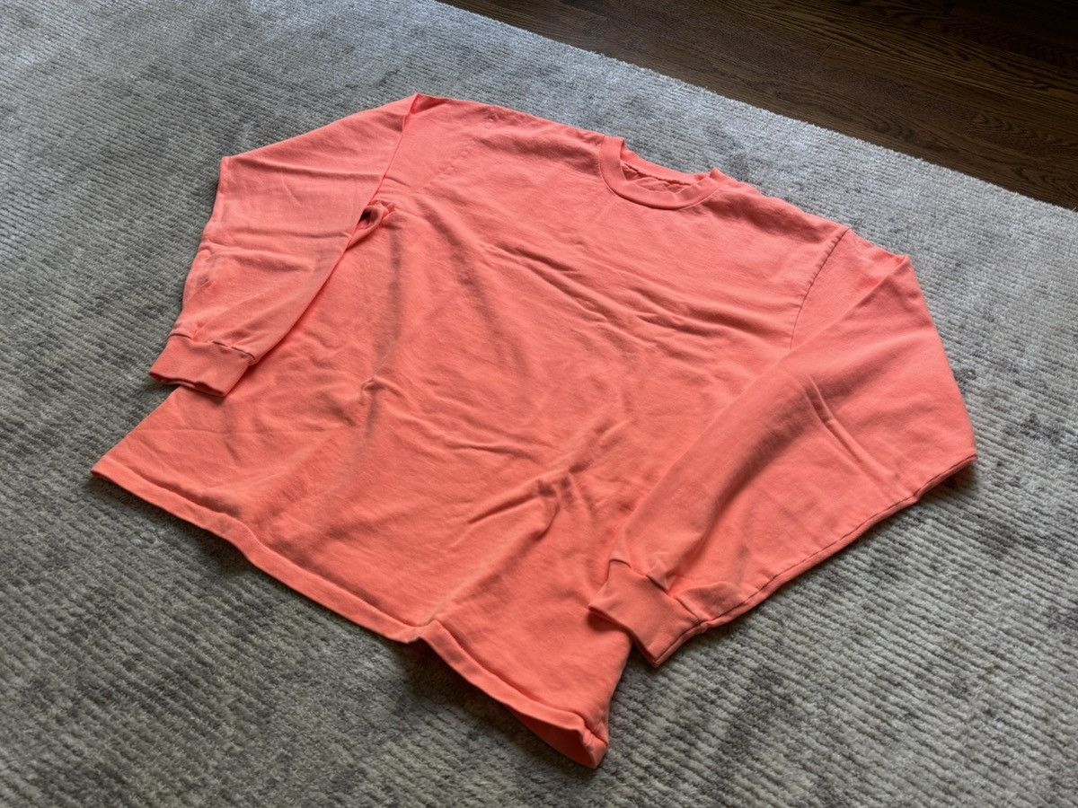 Yeezy Season Longsleeve Tee Shirt Neon Orange Long Sleeve