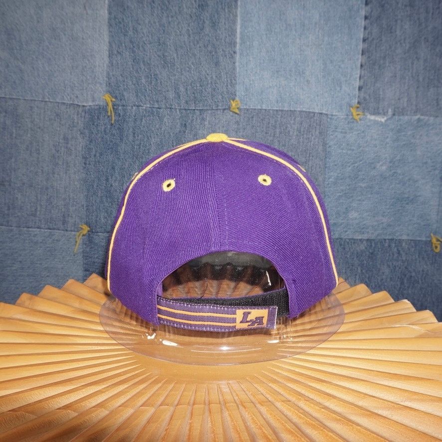 NBA OSFA - Vintage Y2K Los Angeles 00s embroider NBA lakers hat Size ONE SIZE - 4 Thumbnail
