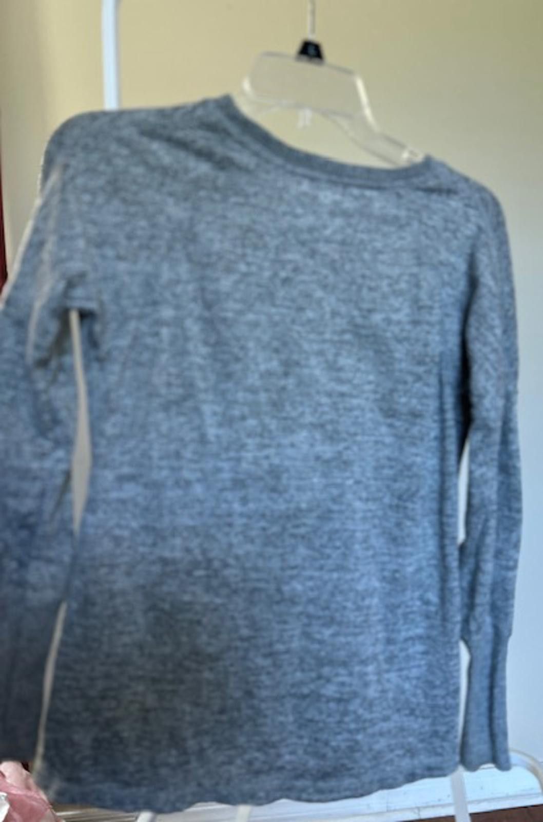 Other Active Life Gray Knit Sweater with Zipper Detail, Size Small Size S / US 4 / IT 40 - 2 Thumbnail