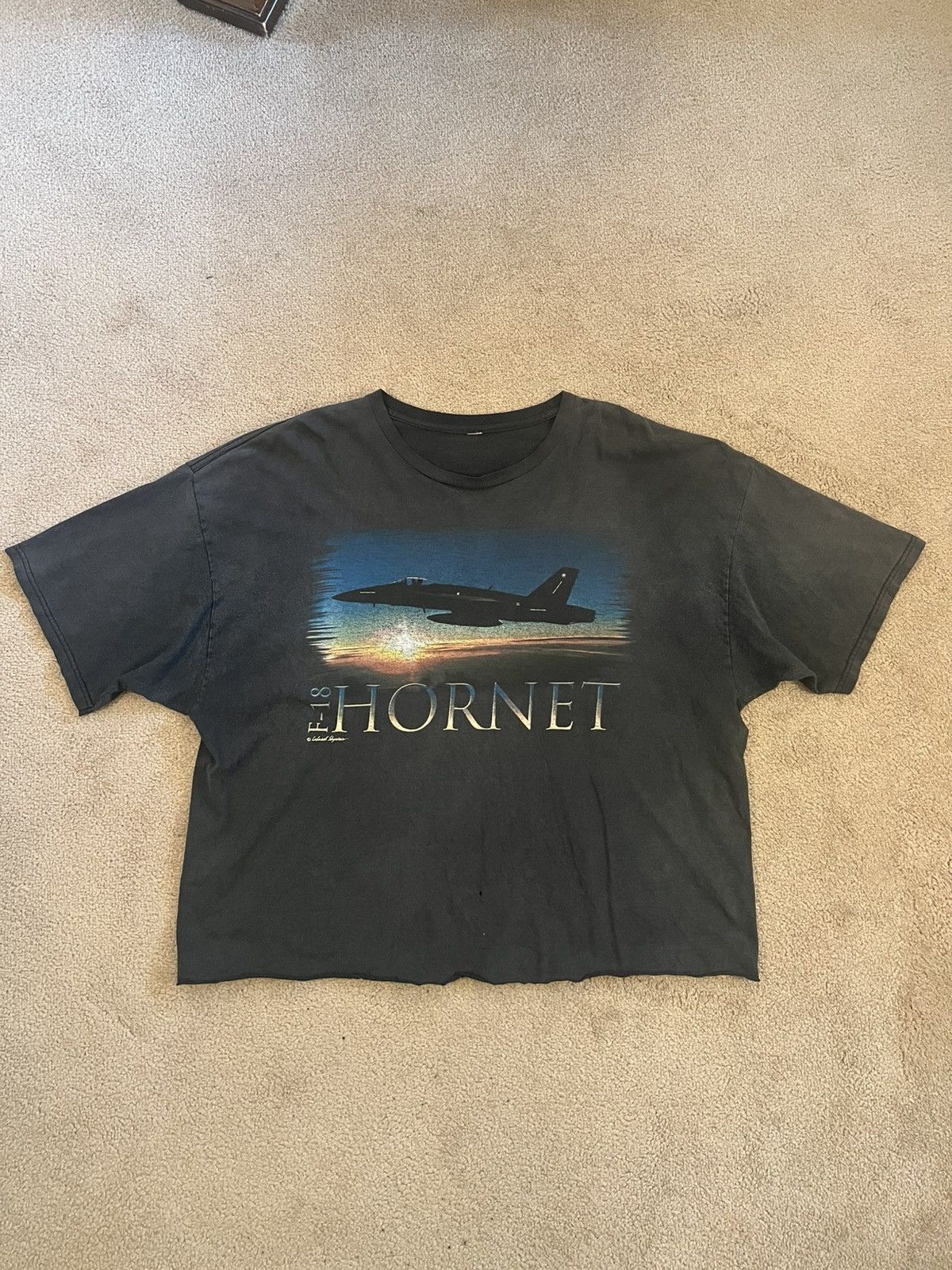 Vintage Vintage F-18 Hornet T-Shirt Size US XL / EU 56 / 4 - 2 Thumbnail