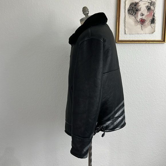 Vintage Infinity Men's London Leather Jacket B3 Airforce Jacket US A Size US XL / EU 56 / 4 - 6 Thumbnail