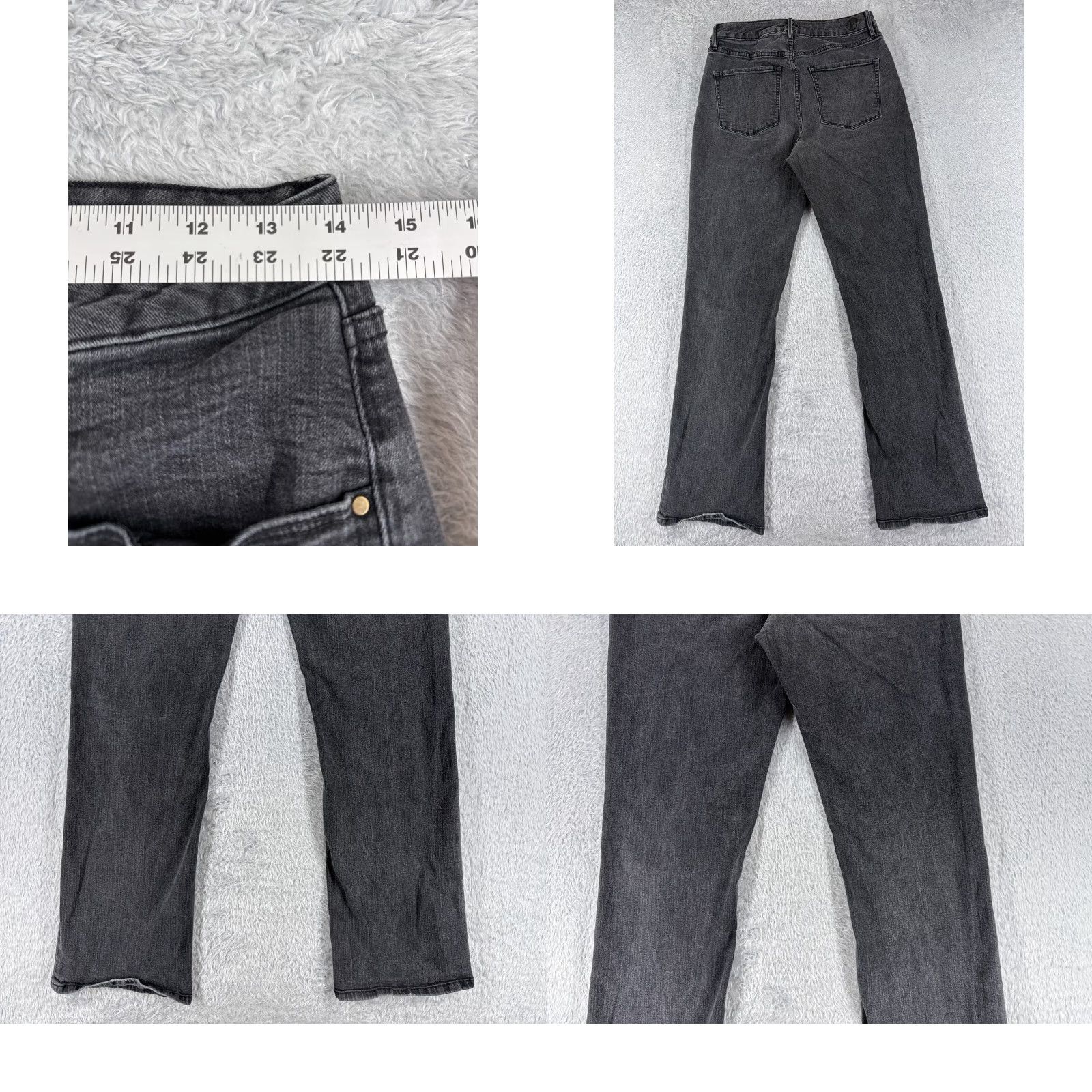 Pendleton Pendleton Jeans Womens 12 Black Denim Bootcut Cotton Blend Mid Rise 28x31 5-Pocket Embroidered Zipper Button Southwestern Style Mens Girls Womens Boys Size 34" / US 12 / IT 48 - 9 Thumbnail