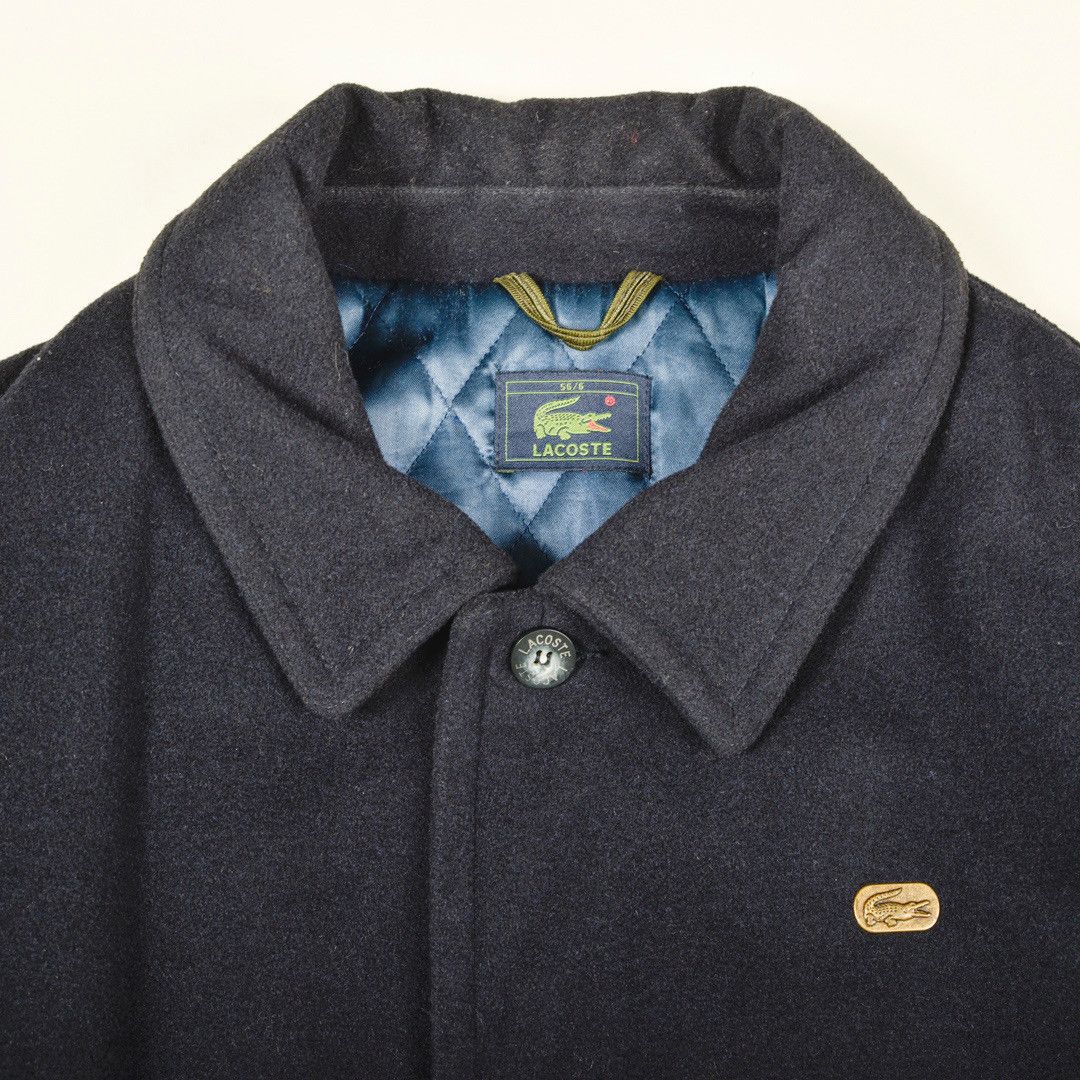 Lacoste BLUE QUILTED LACOSTE WOOL COAT Size US XL / EU 56 / 4 - 2 Thumbnail