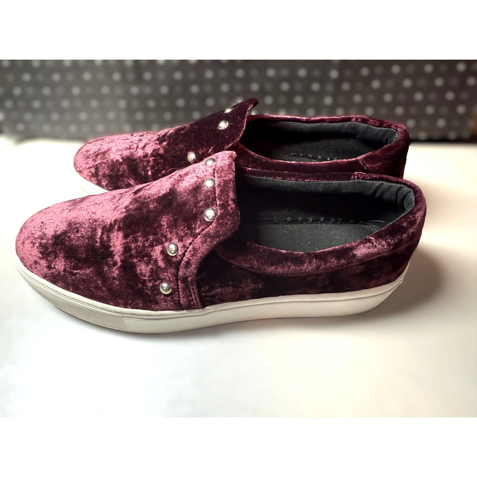 Rebecca Minkoff Rebecca Minkoff Noelle Stud Velvet Slip On Platform Size 9.5 Size US 9.5 / IT 39.5 - 2 Thumbnail