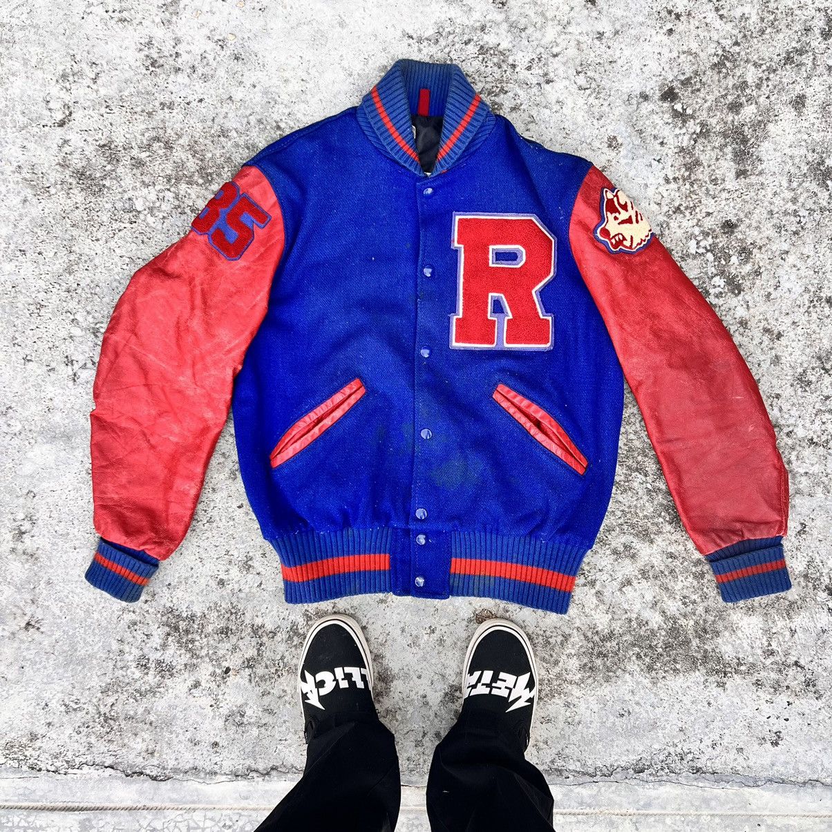 Vintage VTG VARSITY JACKET Size US M / EU 48-50 / 2 - 1 Thumbnail