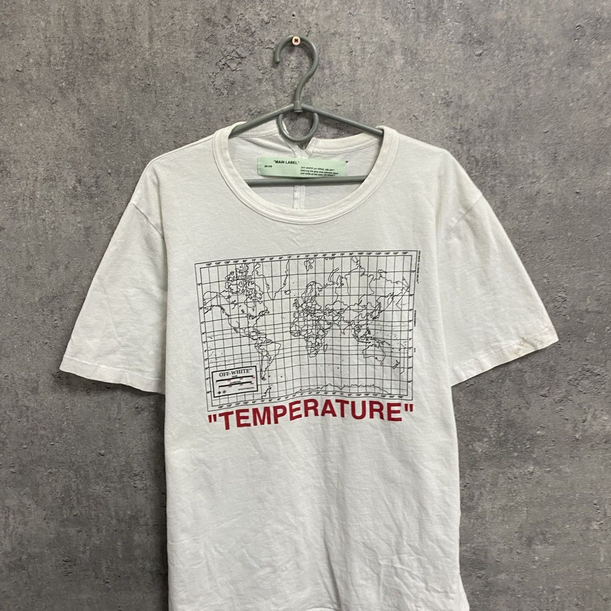 Off-White OFF WHITE Temperature Map Spliced T-Shirt Size US M / EU 48-50 / 2 - 5 Thumbnail