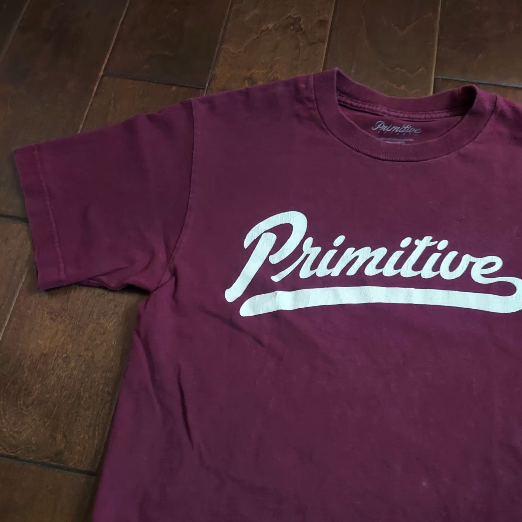 Primitive Primitive CALDWELL TEE Burgundy White Screenprint Men's T-shirt S - 100% Cotton, Crew Neck, Short Sleeve, Logo Brand, Regular Fit, Mexico Size US S / EU 44-46 / 1 - 4 Thumbnail