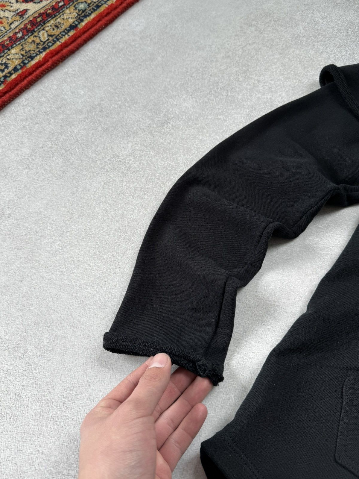 Acne Studios Acne Studios Black Hoodie Oversized Layered Sleeve Pullover Size US S / EU 44-46 / 1 - 4 Thumbnail