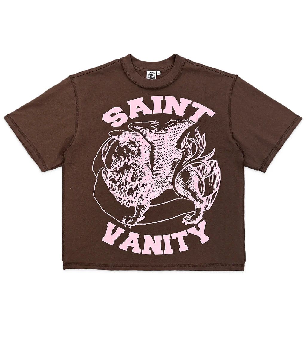 Saint Vanity Saint Vanity Griffin Tee Brown/Pink SIZE XXL Size US XXL / EU 58 / 5 - 1 Thumbnail
