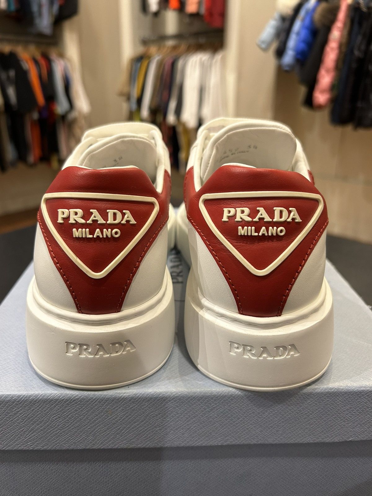 Prada Prada Low Top Oversized Sneaker Size US 5 / EU 37 - 3 Thumbnail