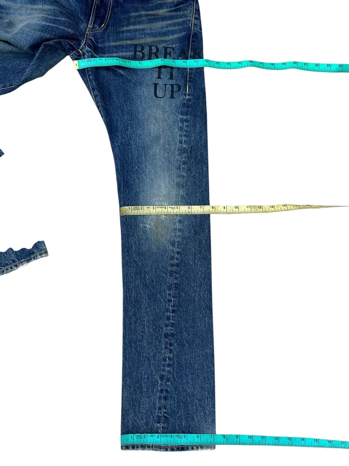 Hysteric Glamour RARE💥 Vintage SAMPLE HG Break it Up Mud Wash Denim Jeans Size US 32 / EU 48 - 5 Thumbnail