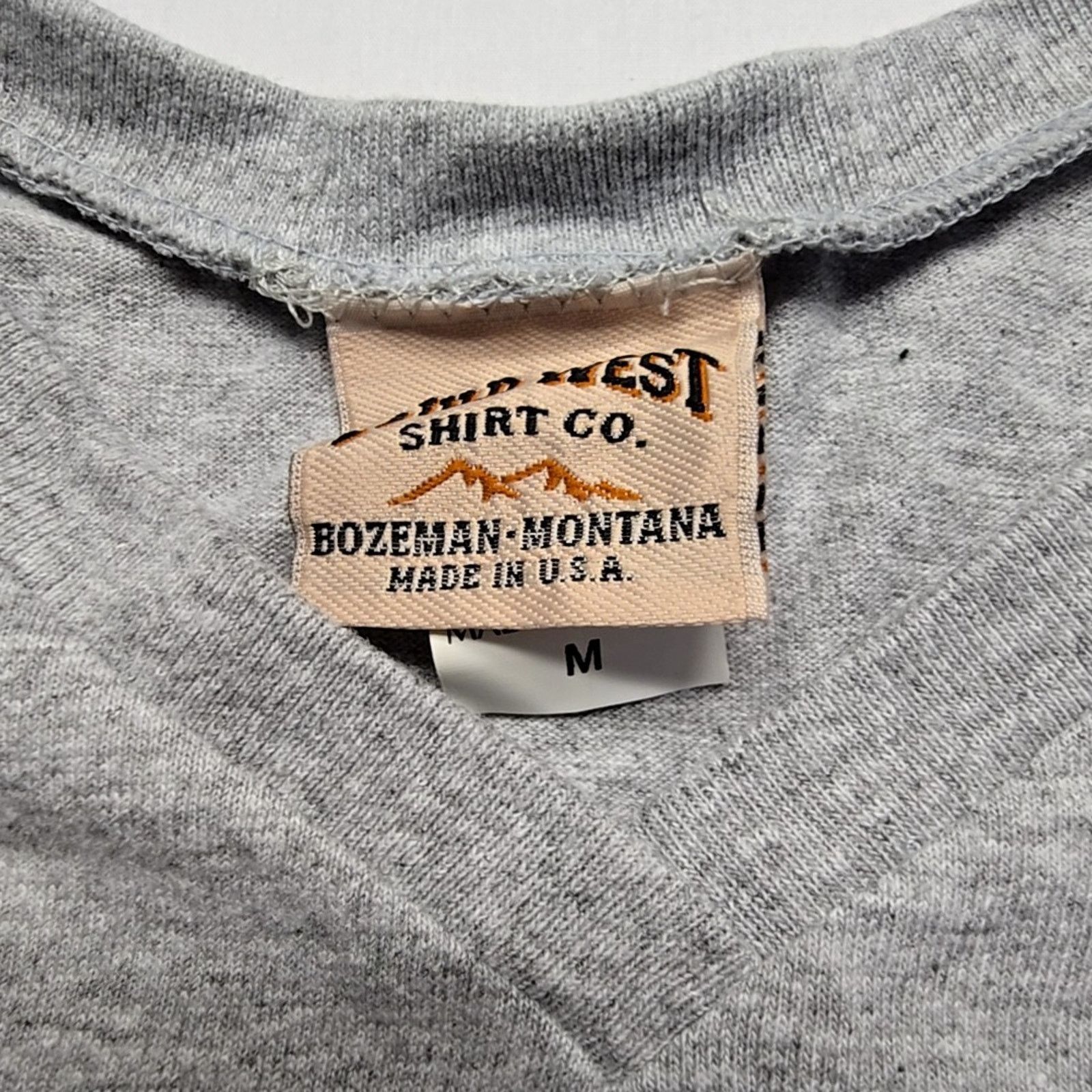 Other Vintage Montana Butterfly Shirt Gray V-Neck Womens M Tee 90s Size M / US 6-8 / IT 42-44 - 4 Thumbnail